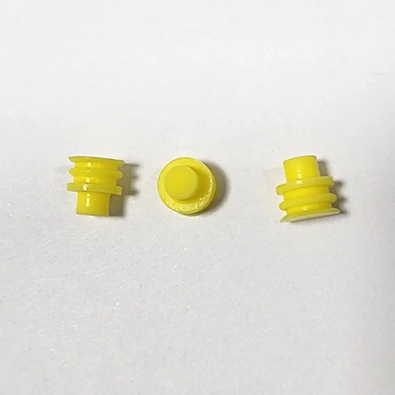 6mm gult vattentätt kontaktplugg