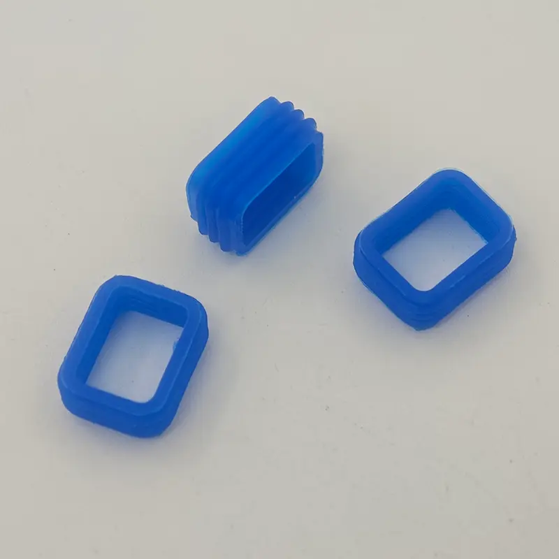 Blue 3 Way Silicone Rubber Connector Packning